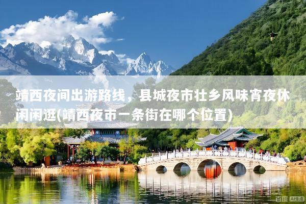 靖西夜间出游路线，县城夜市壮乡风味宵夜休闲闲逛(靖西夜市一条街在哪个位置)