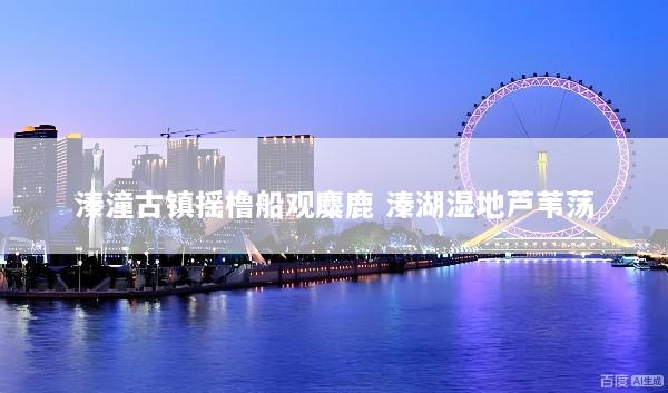 溱潼古镇摇橹船观麋鹿 溱湖湿地芦苇荡