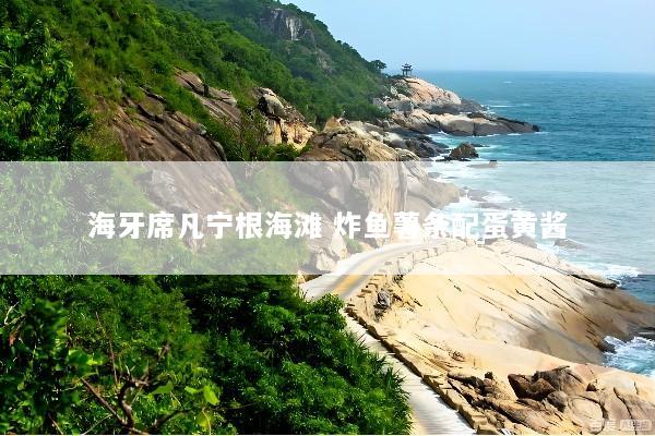海牙席凡宁根海滩 炸鱼薯条配蛋黄酱